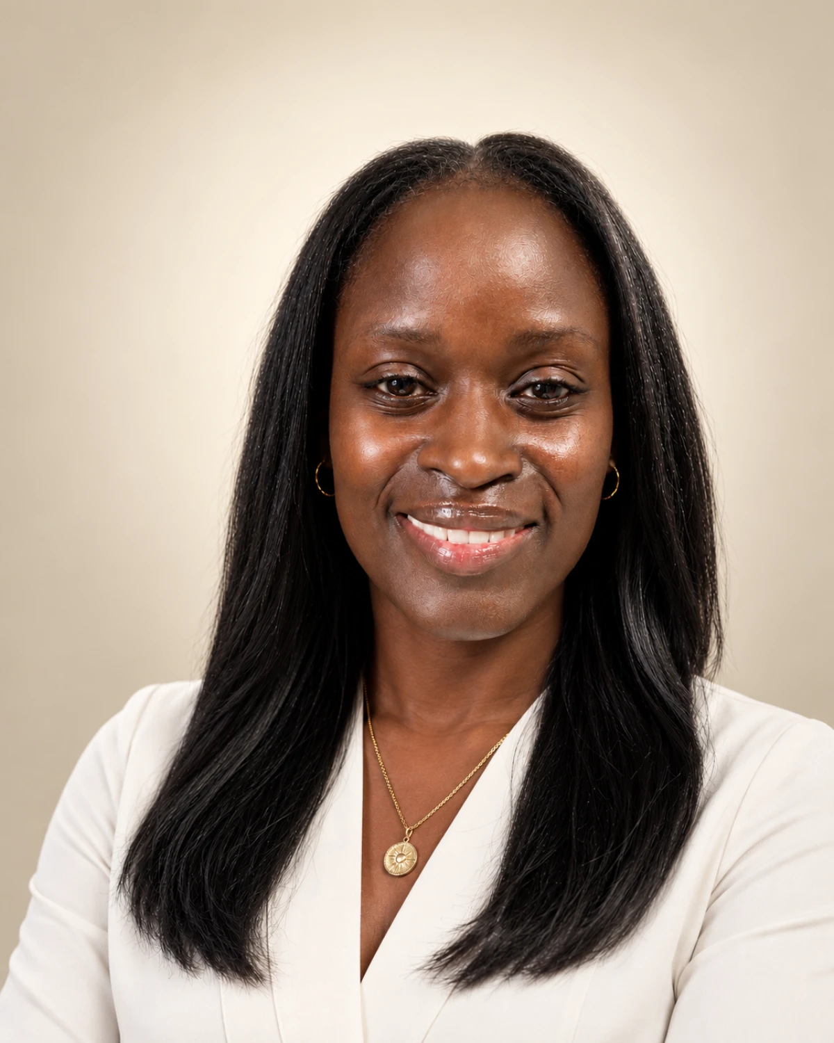 Studio portrait of Dr. Suubi Kasirye